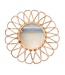 Soeji Kleine rotan spiegel 38 cm handgemaakte Boho wandspiegel DAAU wanddecoratie ronde spiegel decoratieve spiegel