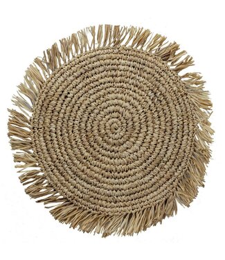 Soeji Placemat (set van 2,4 of 6) AMBON | Placemat van Raffia | 45 cm doorsnee