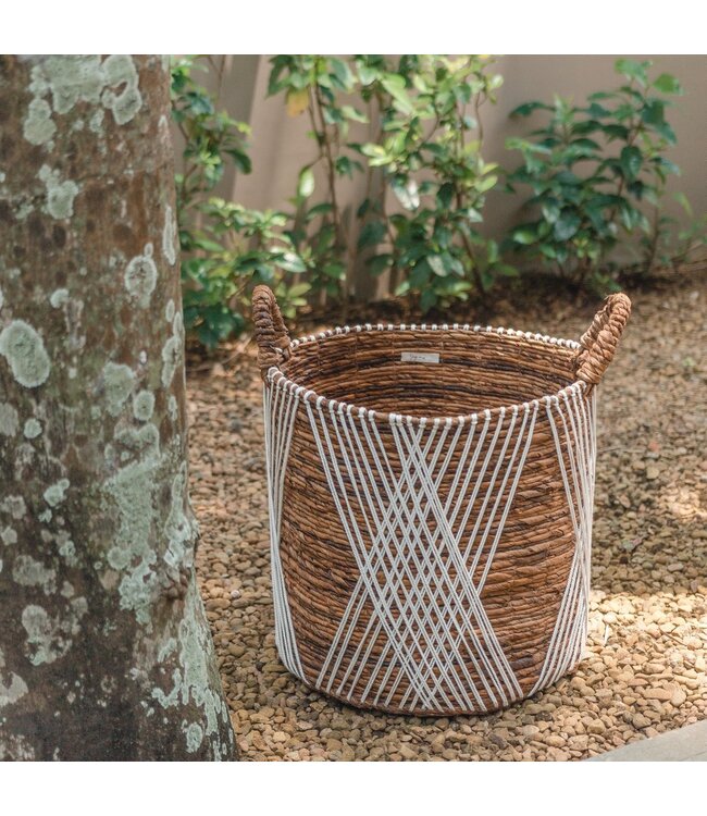 Soeji Wasmand | Plantenmand | Opbergmand JUWANA gemaakt van bananenvezel