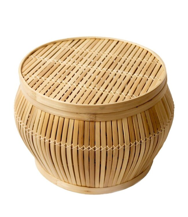 Soeji Bijzettafel | Salontafel | Tafelmand BATAVIA van Bamboe (2 maten)