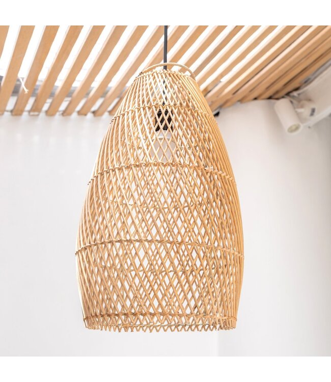 Soeji Rotan plafondlamp Boho lampenkap TABUNG