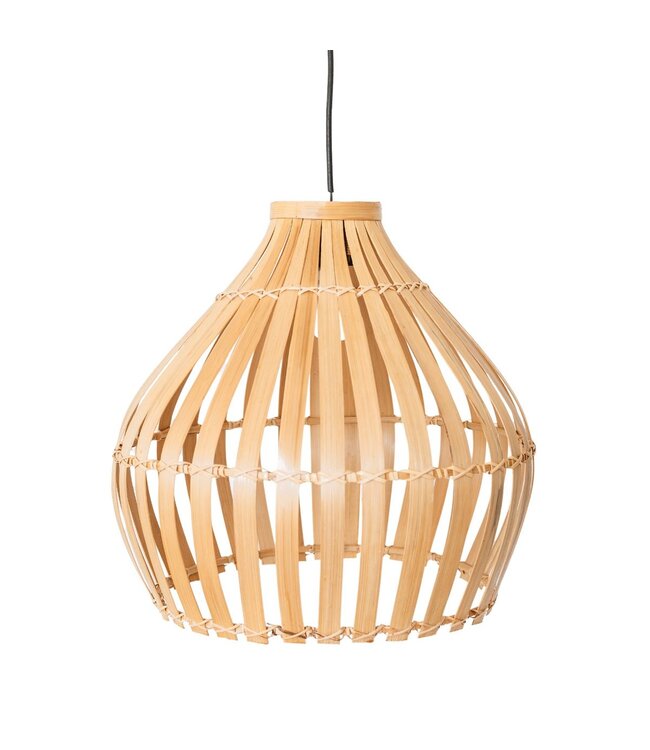 Soeji Bamboe Lampenkap – Boho Hanglamp – Bamboe Hanglamp – Lampenkap Klokvormig – Handgemaakte Bamboe Lampenkap KIRMA (Ø 45 cm)