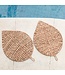 Soeji Placemat bladvormig (Set van 2, 4 of 6) 48 cm | Boho Tafelmat DITU gemaakt van Waterhyacint