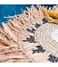 Soeji Placemat PAGU (set van 2, 4 of 6) 45 cm | Boho Placemat met Franjes gemaakt van Raffia