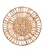 Soeji Placemat (set van 2, 4 of 6) CARUBAN | 38 cm Boho Placemat rond gemaakt van Waterhyacint