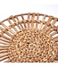 Soeji Placemat (set van 2, 4 of 6) CARUBAN | 38 cm Boho Placemat rond gemaakt van Waterhyacint