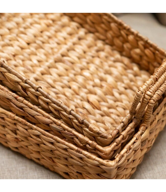 Soeji Dienblad BESAKIH van waterhyacint (3 maten)