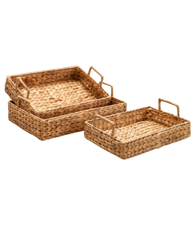 Soeji Dienblad BESAKIH van waterhyacint (3 maten)