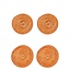 Soeji Ronde rotan onderzetters set van 4 of 8 handgemaakte TIBU