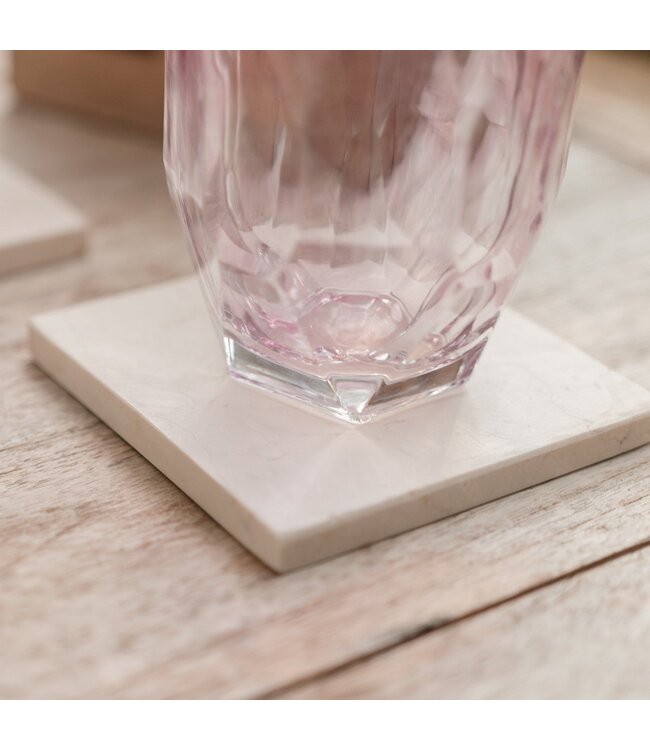 Soeji Marmeren onderzetter MEWALI set van 4 of 8