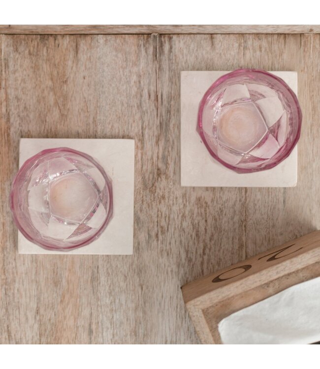 Soeji Marmeren onderzetter MEWALI set van 4 of 8