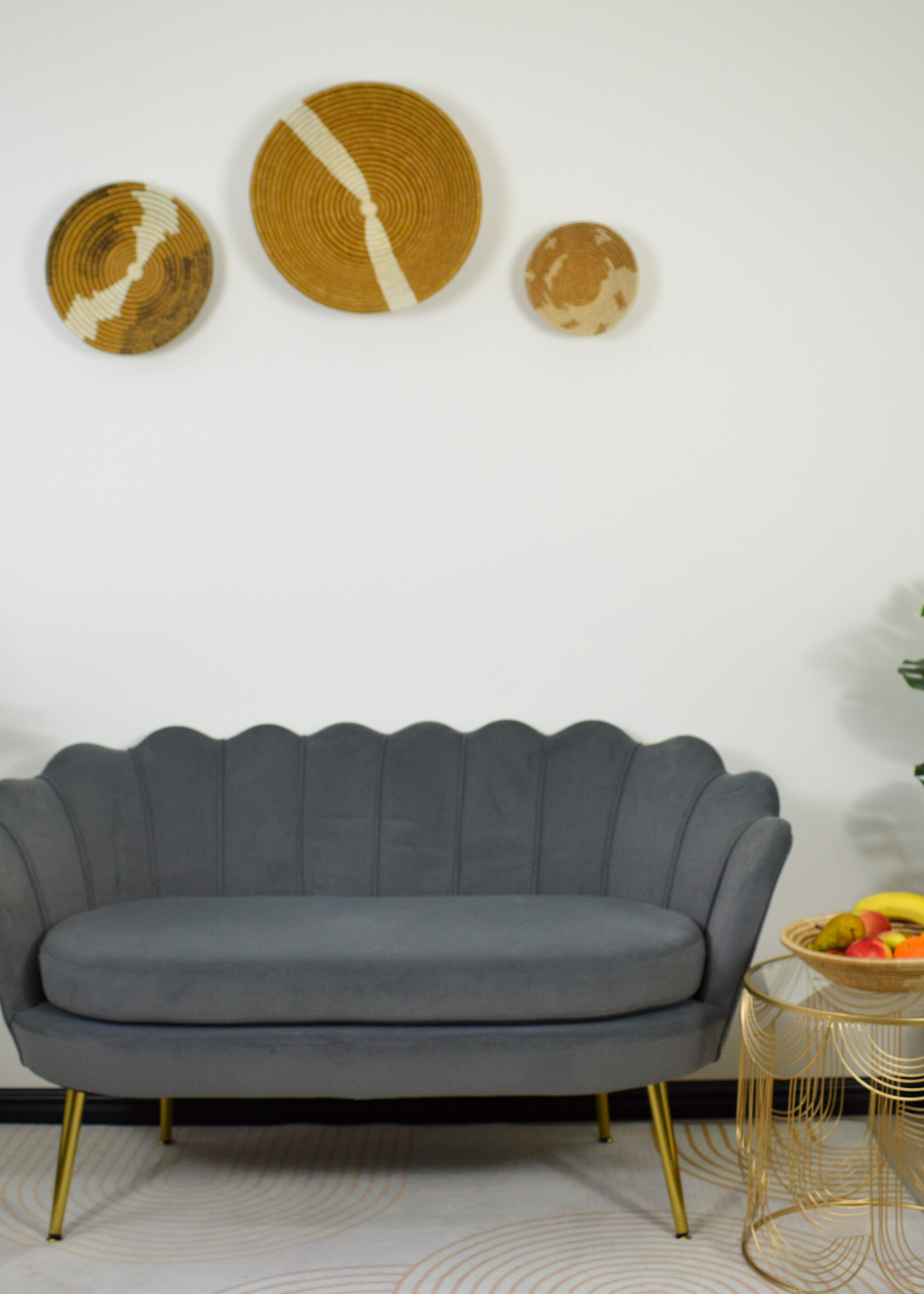 MAISON SUKU Rieten Wanddecoratie Set – Terra Beige