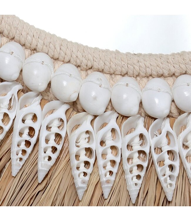 BAZAR BIZAR The Raffia Ginger Mirror - Naturel