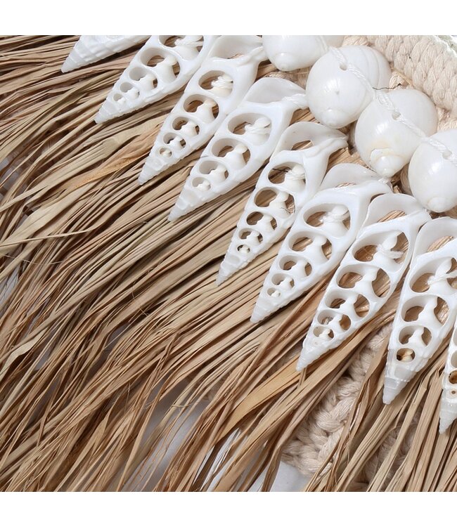 BAZAR BIZAR The Raffia Ginger Mirror - Naturel