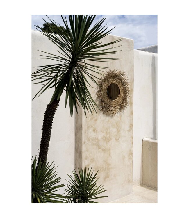 BAZAR BIZAR De Rotan Spiegel - Naturel - M