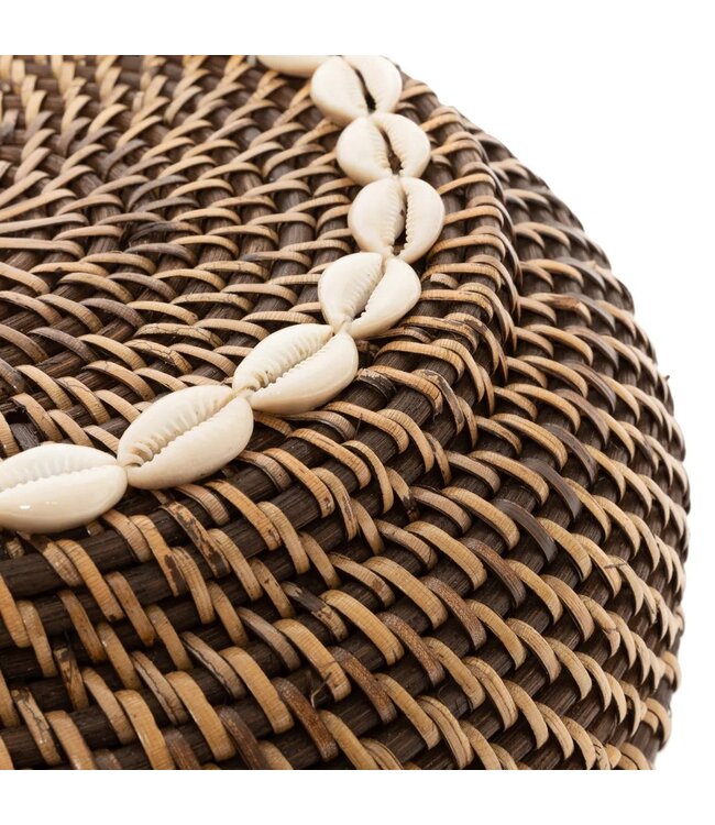 BAZAR BIZAR De Koloniale Peek-a-Boo Mand - Natuurlijk Bruin - M