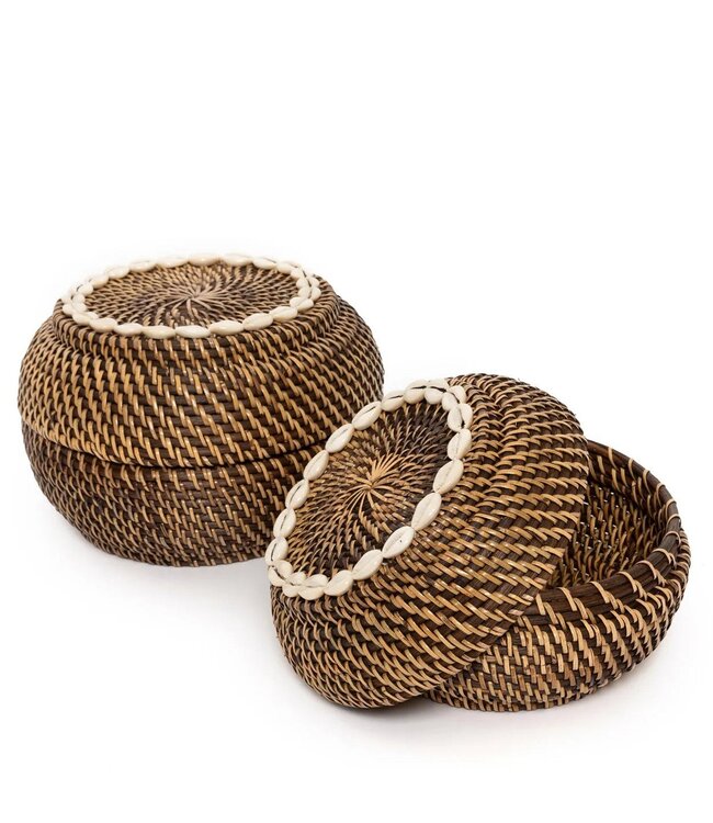 BAZAR BIZAR De Koloniale Peek-a-Boo Mand - Natuurlijk Bruin - M