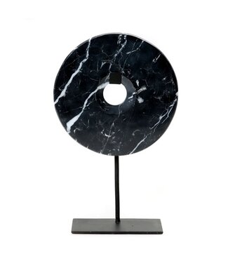 BAZAR BIZAR The Marble Disc on Stand - Zwart - L