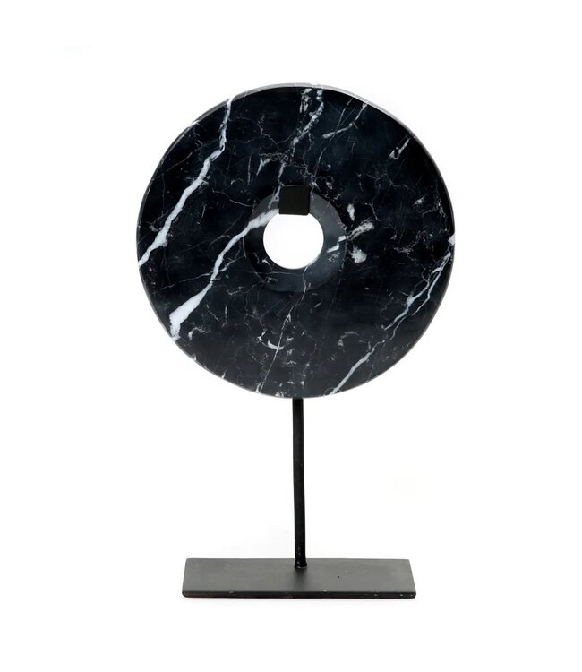 BAZAR BIZAR The Marble Disc on Stand - Zwart - L