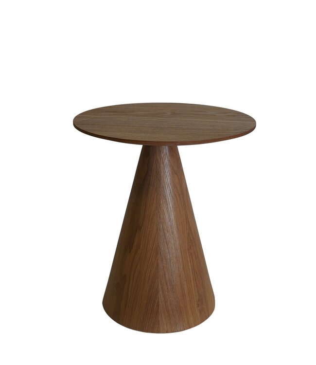 Housevitamin Bijzettafel - Rond - MDF - Naturel - 40x40x44cm