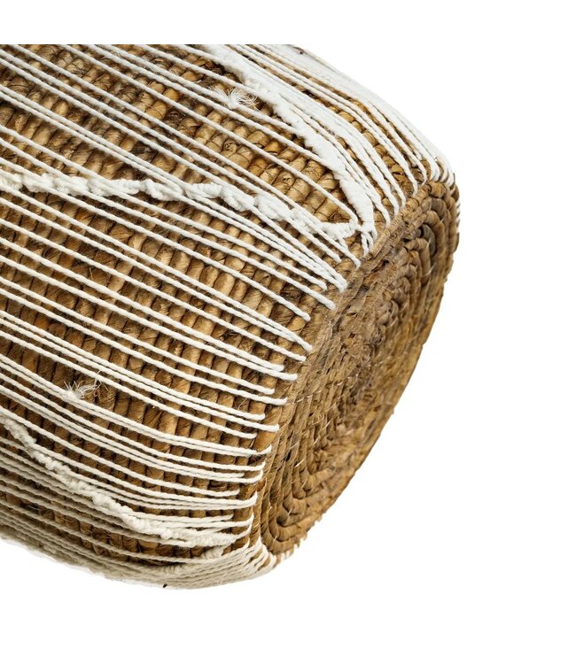 BAZAR BIZAR De recht gestikte macramémand - naturel wit - S