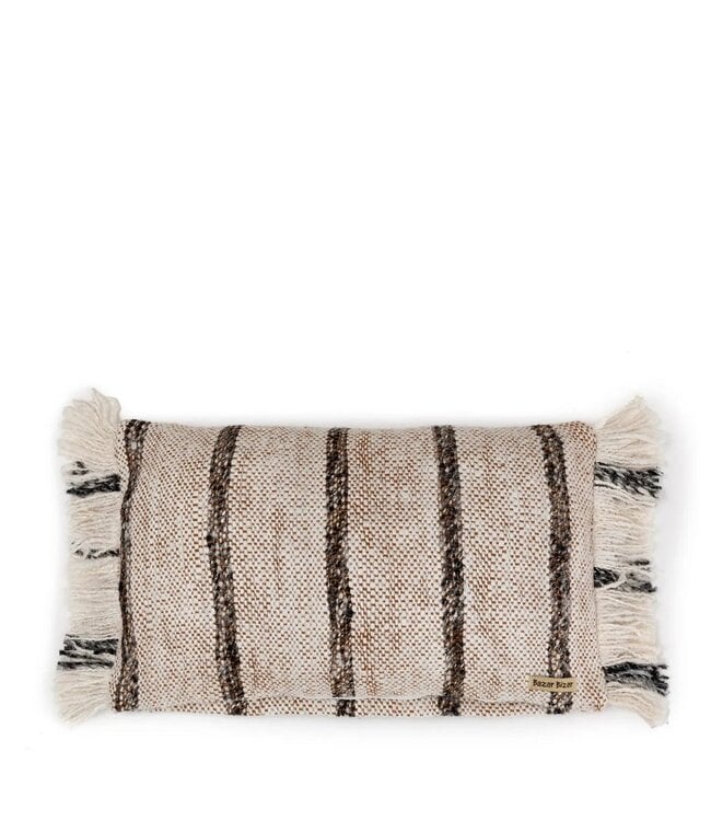 BAZAR BIZAR The Oh My Gee Kussenhoes - Boheems Wit - 30x50