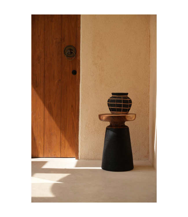 BAZAR BIZAR De Buikvaas - Zwart Naturel - M