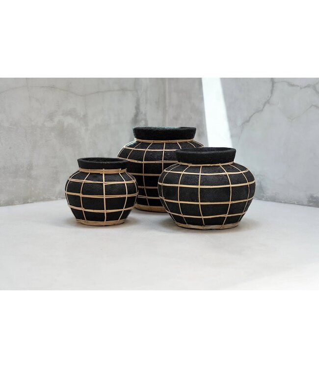 BAZAR BIZAR De Buikvaas - Zwart Naturel - M