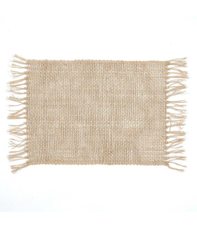 BAZAR BIZAR De Isey Zeegras Placemat - Naturel