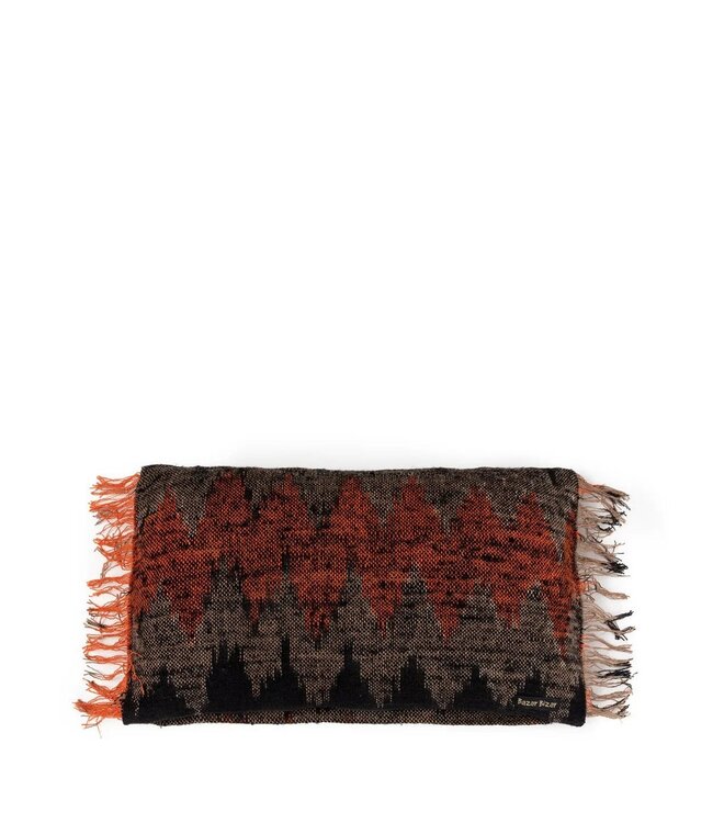 BAZAR BIZAR The Oh My Gee Kussenhoes - Zwart Oranje - 30x50