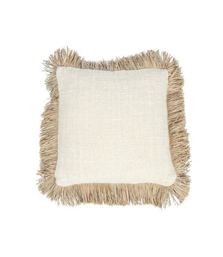 BAZAR BIZAR De Saint Tropez Kussenhoes - Natuurlijk Wit - 40x40