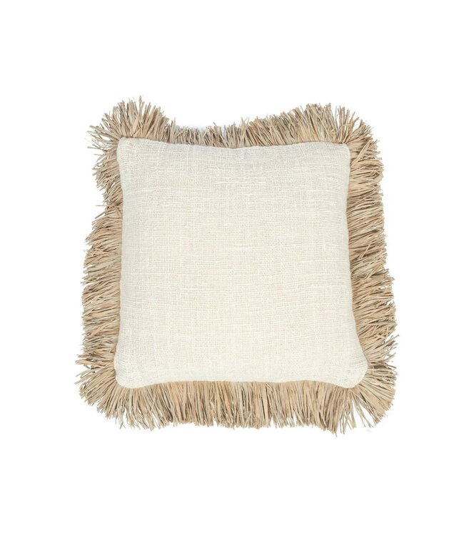 BAZAR BIZAR De Saint Tropez Kussenhoes - Natuurlijk Wit - 40x40