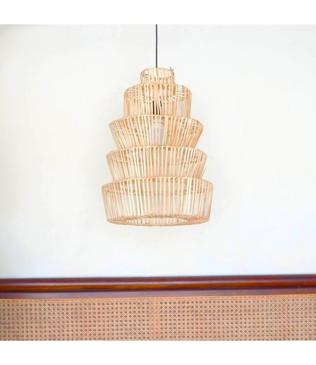 BAZAR BIZAR Rotanlamp met buitengewoon ontwerp | Lampenkap | Hanglamp MULIA