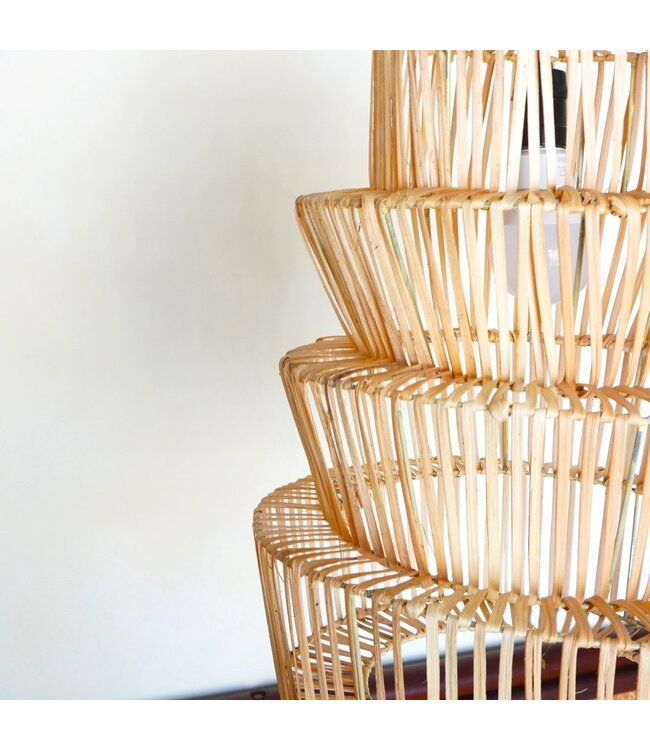 BAZAR BIZAR Rotanlamp met buitengewoon ontwerp | Lampenkap | Hanglamp MULIA