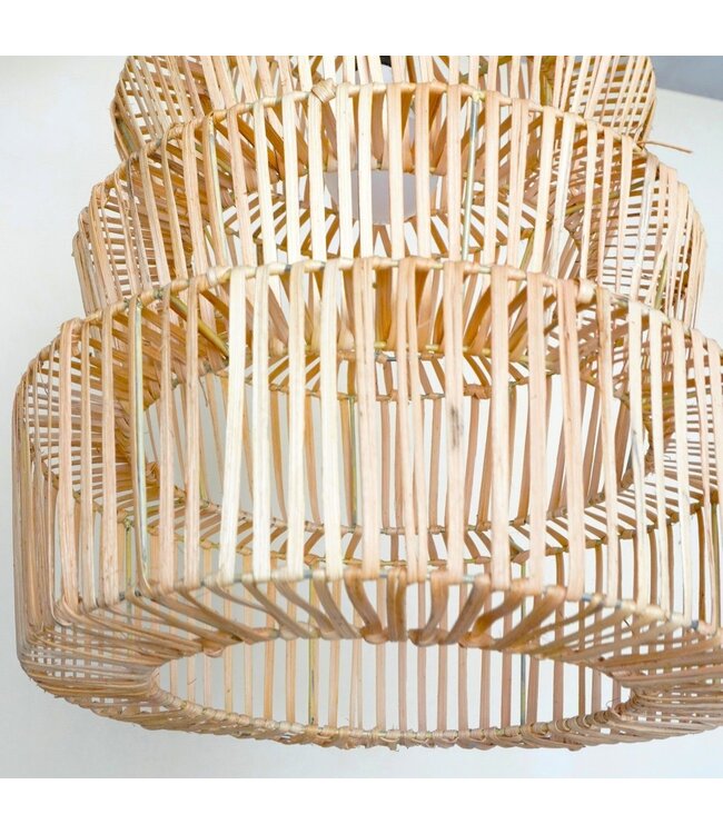 BAZAR BIZAR Rotanlamp met buitengewoon ontwerp | Lampenkap | Hanglamp MULIA