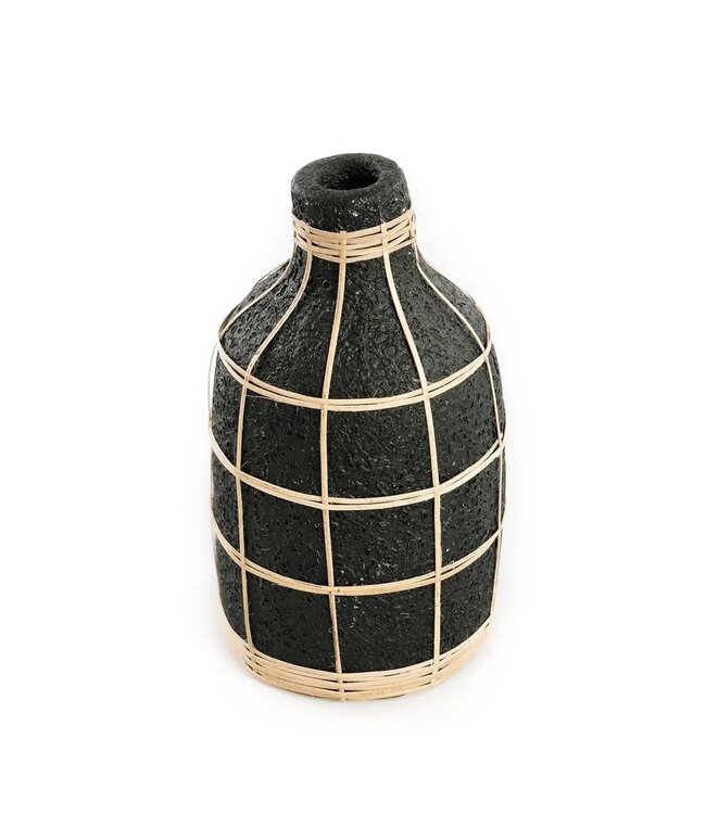 BAZAR BIZAR De Whoopy Vaas - Zwart Naturel - L