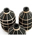 BAZAR BIZAR De Whoopy Vaas - Zwart Naturel - L