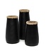 BAZAR BIZAR The Sneaky Vase - Zwart Naturel - L