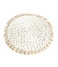 BAZAR BIZAR De Seagrass Shell Pan Coaster - Wit