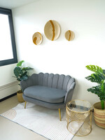 MAISON SUKU Rieten Wanddecoratie Set – Beige  Caramel