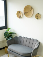 MAISON SUKU Rieten Wanddecoratie Set – Beige - Groen- Paars