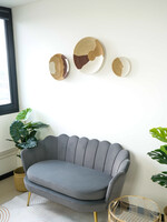 MAISON SUKU Rieten Wanddecoratie Set – Beige en Bruin