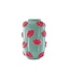 Housevitamin Vaas - Kusjes - Keramiek - Mint/Roze - 17x17x27cm