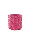 Housevitamin Pot - Kisses - Keramiek - Neon Roze - 17,5x17,5x17,5cm
