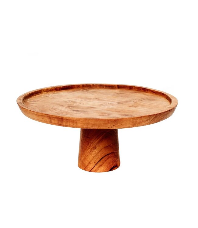 BAZAR BIZAR The Teak Root Cake Dish - L