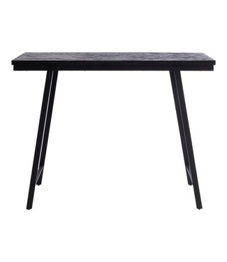 BAZAR BIZAR De Herringbone Hoge Tafel - Zwart - 140 cm