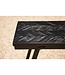 BAZAR BIZAR De Herringbone Hoge Tafel - Zwart - 140 cm