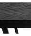 BAZAR BIZAR De Herringbone Hoge Tafel - Zwart - 140 cm