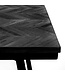 BAZAR BIZAR De Herringbone Hoge Tafel - Zwart - 140 cm