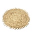 BAZAR BIZAR De Raffia Schelp Placemat - Natuurlijk